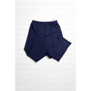 Attitudes by Renee Navy Wide Leg Highrise Pull On Pant M